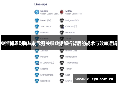 奥斯梅恩对阵热刺欧冠关键数据解析背后的战术与效率逻辑